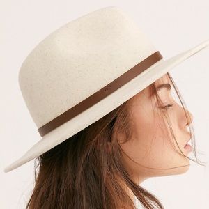 Free People Wythe Leather Band Felt Hat